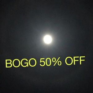 Buy one get one 50 percent off !